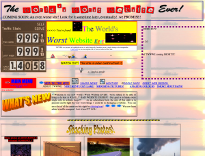 world's worst website design